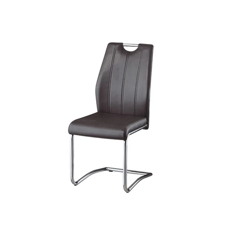 Elegant Furniture Living Room Frame Chrome Plated Leg Armchair Sofa Single Seat Leather Ordinary Pu Leather Modern Office Chair