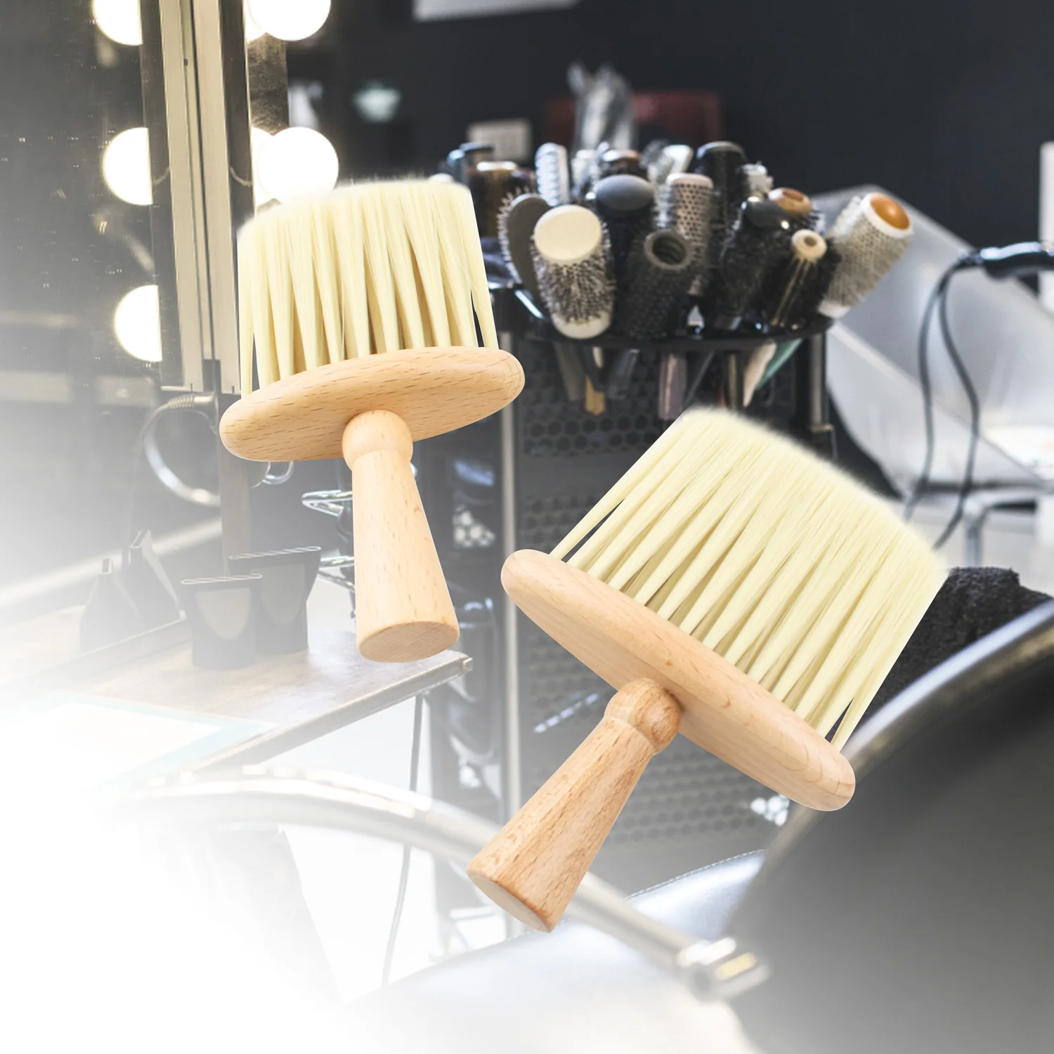 MJ Парикмахерская щетка для чистки шеи для стрижки волос мягкая щетка для чистки шеи профессиональный салонный парикмахерский инструмент