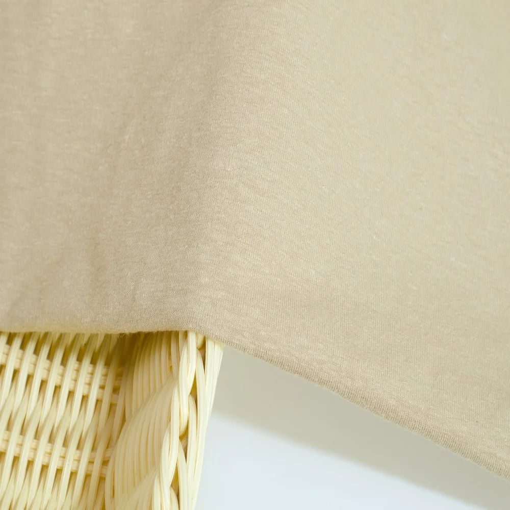 J1008# Wholesale hemp cotton suit jersey knit fabric 53%hemp 42%organic cotton 5%spandex knitted fabric for T shirt sport wears