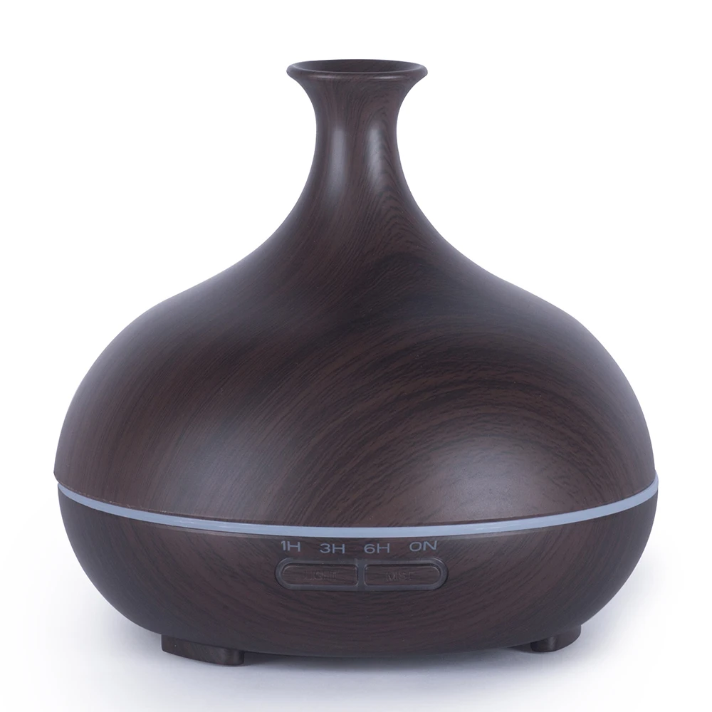 Newest Electric Aromatherapy Purifier Essential Oil Wood Aromatic 7 Led Color Air Humidifier Aroma Diffuser