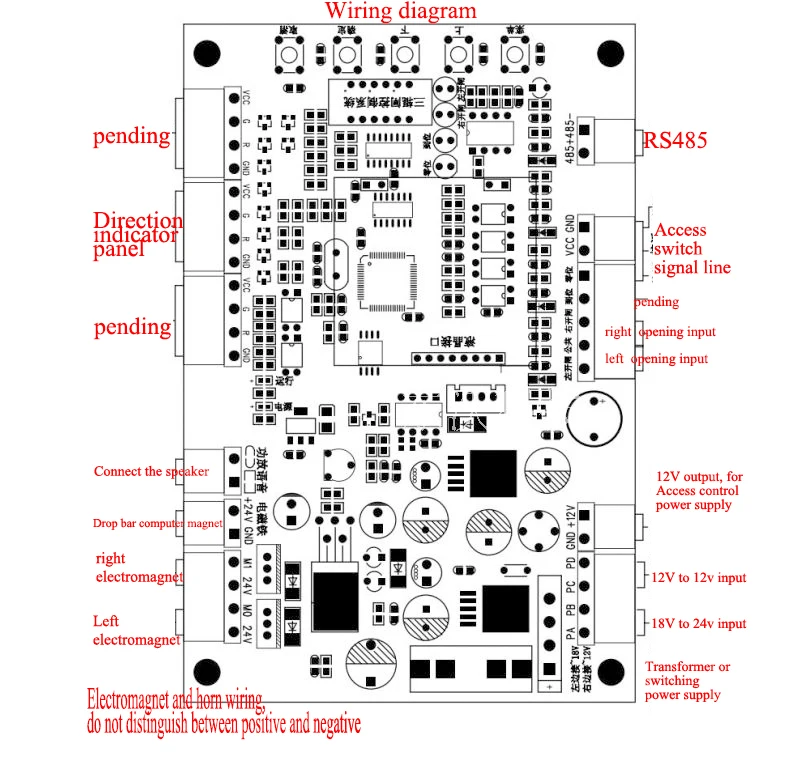 Universal Control Board For Automatic Tripod Door Turnstile Gate Turnstile Gate Circuit Board
