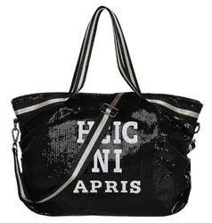 Wholesale Fashion Large Duffel Bag Fitness Outdoor Sports Gym Weekend Portable Beach Tote Bags Sequins Travel Yoga Bag