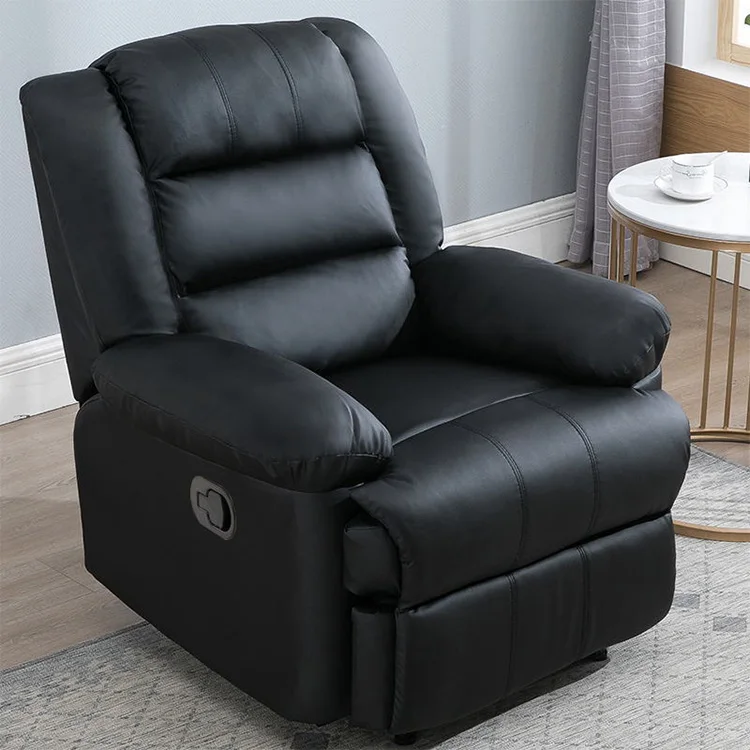 2022 new arrival modern recliner leather chairs home theater black recliner chair lazy boy sofa for old people