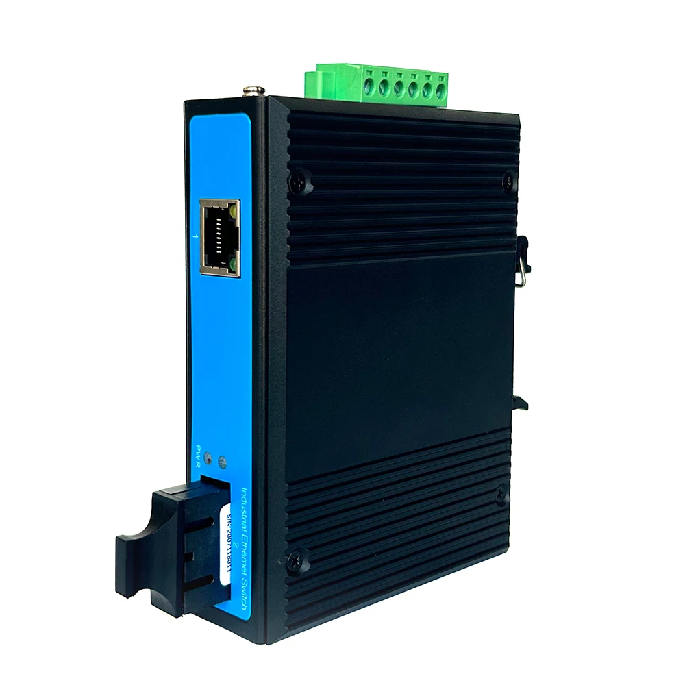 EWIND Excluding Power Supply  2 Ports 10/100M Single/Multi Mode Single / Dual Fiber Industrial PoE Fiber Switch