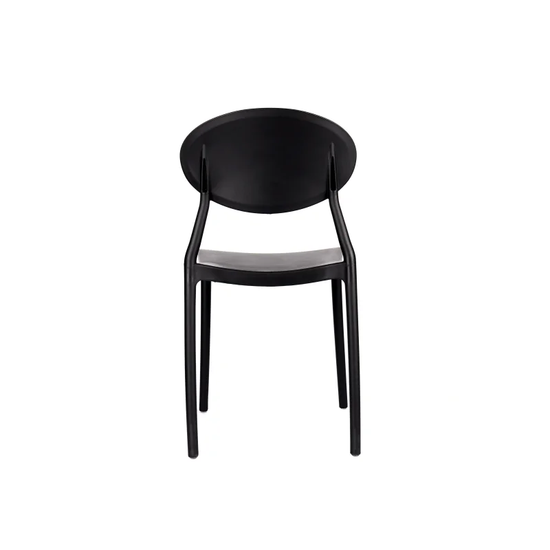 Wholesale Plastic Chair Stackable PP Seat Design Dining Chairs For Events White Black Restaurant Chair