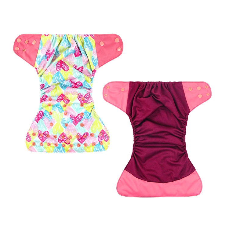 Famicheer washable reusable baby cloth diaper bamboo charcoal pocket cloth diaper with insert