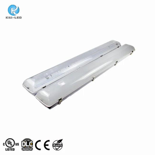 factory superior  UL DLC listed 4ft 150lm/w industrial outdoor  LED vapor tight fixture