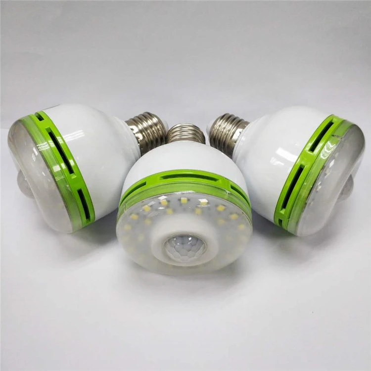Domestic E27 7W PIR motion sensor led body sensing bulb is suitable for indoor corridors radar motion sensor led bulb