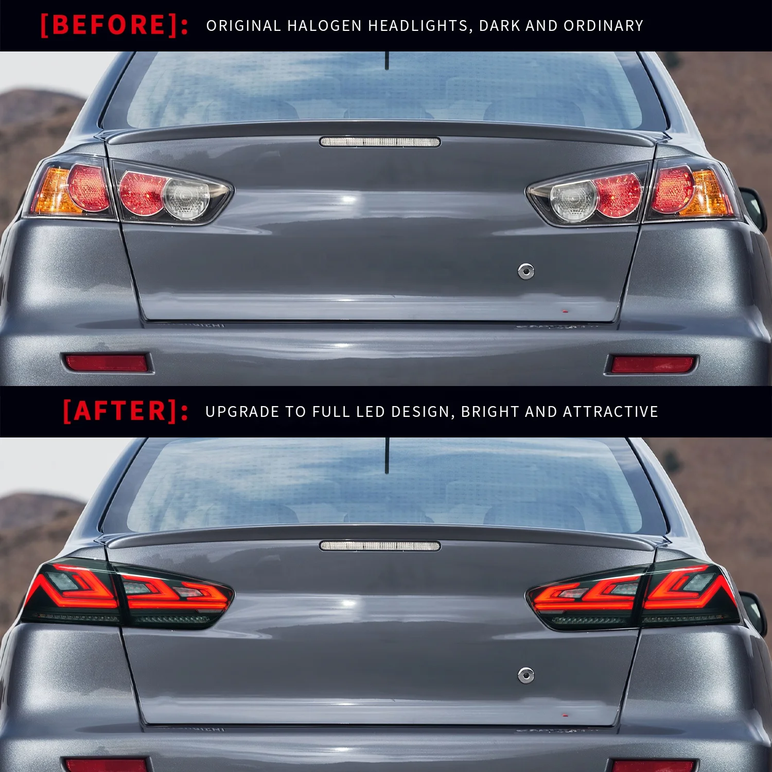 Заводская Новинка светодиодная задняя фара для Lancer ex 2008-2017 подключи и работай Mitsubishi