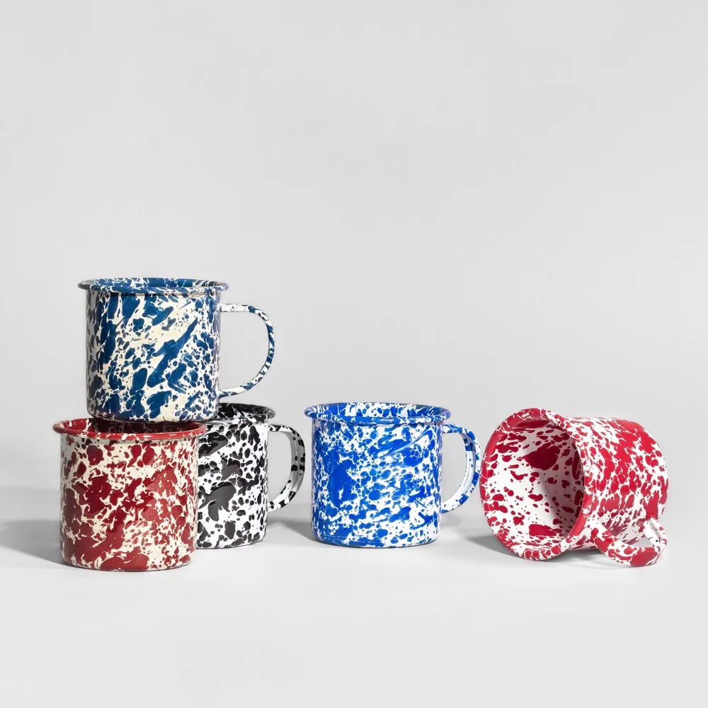 18oz reusable cheap mini ceramic enamel metal beer photo mug