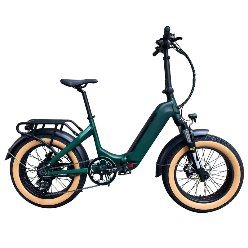 48V Voltage 500w Wattage 20 inch 48v 500w full suspension folding fat electric bike
