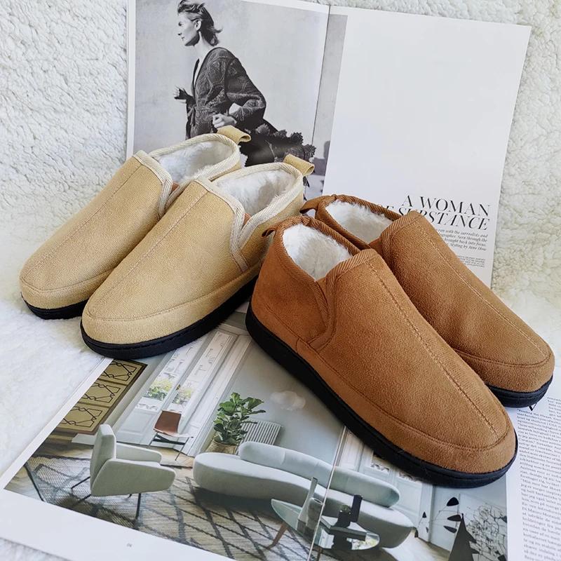 Новая Теплая Повседневная износостойкая мужская обувь на флисе для осени и зимы