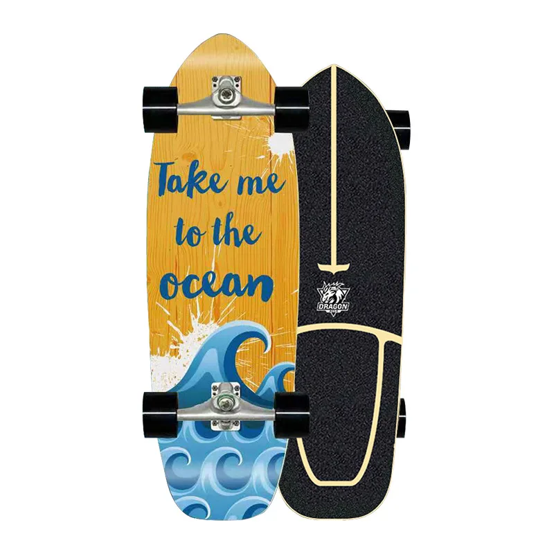 
Land Surf Skate Board Maple Deck CX4 Truck Complete Surfskate Board Outdoor Carving Pumping Cruiser Longboard Skateboards 