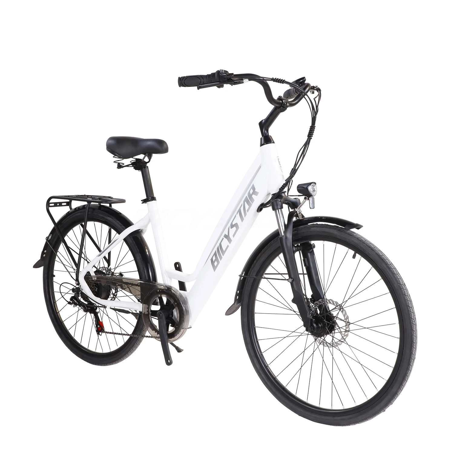 Wholesale Unisex Fashion Electric City Bike/White Electric Bicycle/26 inch light weight City EBike/other electric bicycle