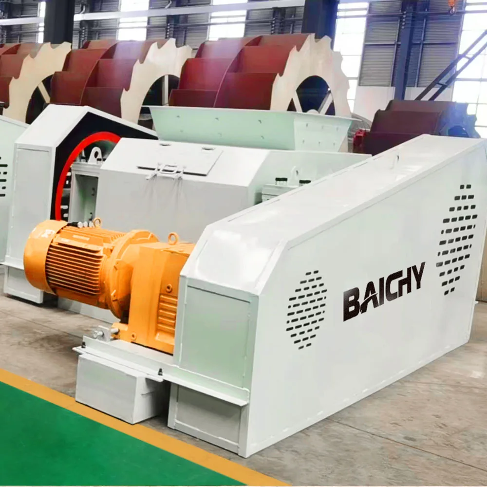 Factory Price Toothed Double Roller Crusher Quartz Potassium Feldspar Sodiumr Double Roller Crusher For Primary Crushing