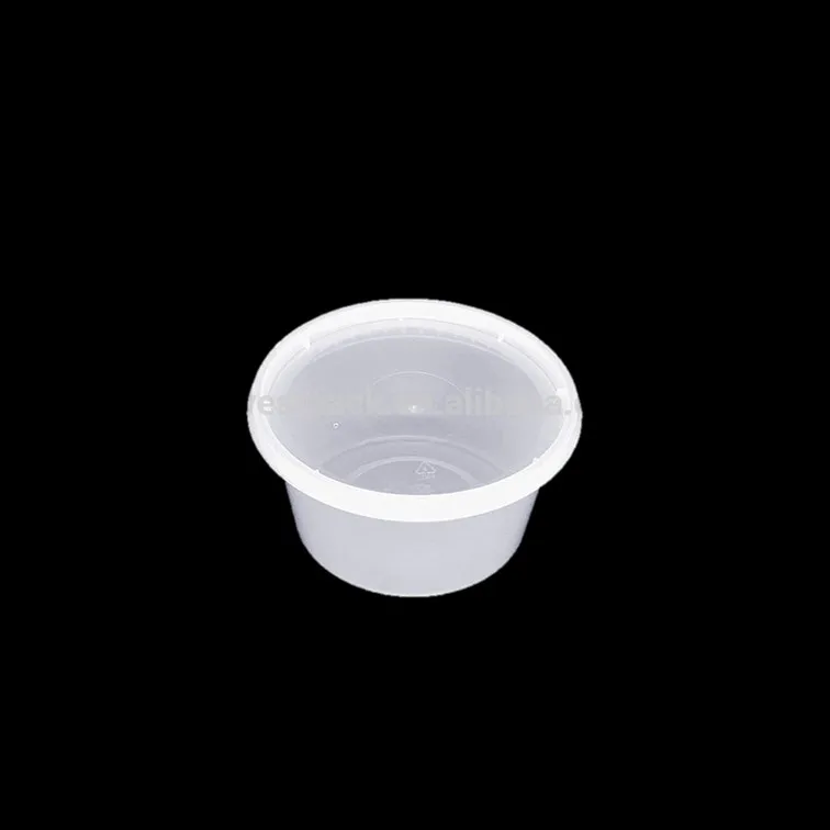 Custom Color based disposable take away 250ml 8oz pp Injection soup food plastic deli cup container with lids