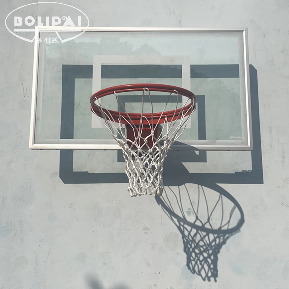 60'*36' small tempered glass backboard wall mounted Mo Basketball Stand System