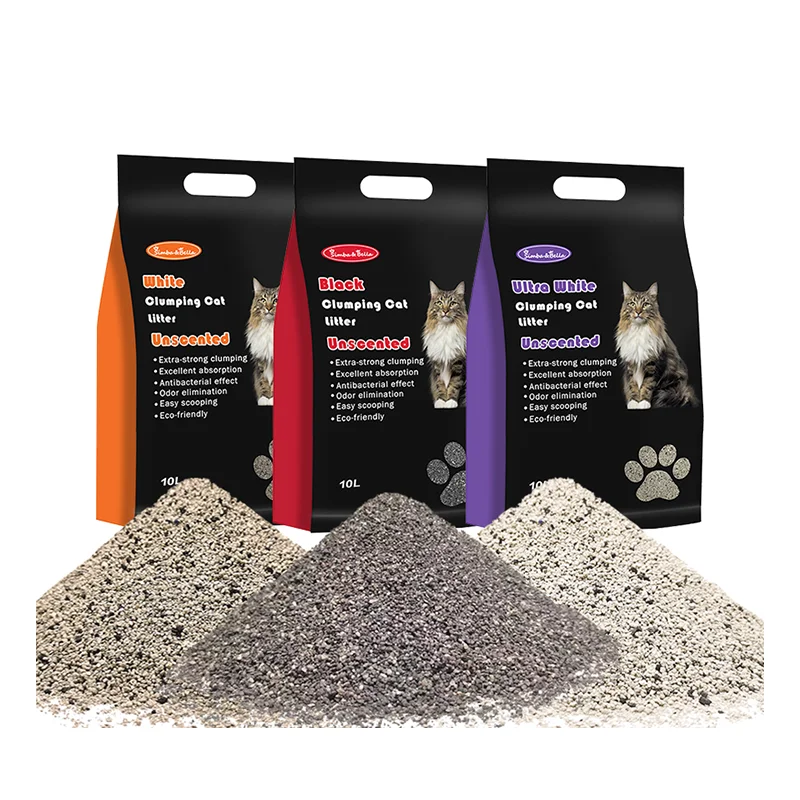 Deodorant Strong Clumping Pet Product Popular Bulk Eco-Friendly Bentonite Cat Litter sand  Wholesale
