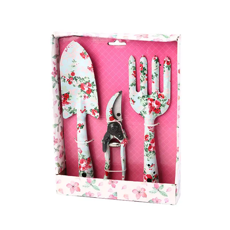 Children mini garden cordless tool sets home garden shovel rake scissors tools