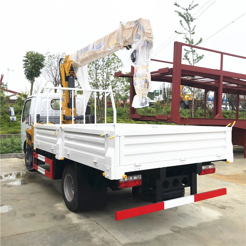 4x2 right hand drive tipper dump truck 5 ton truck with hiab