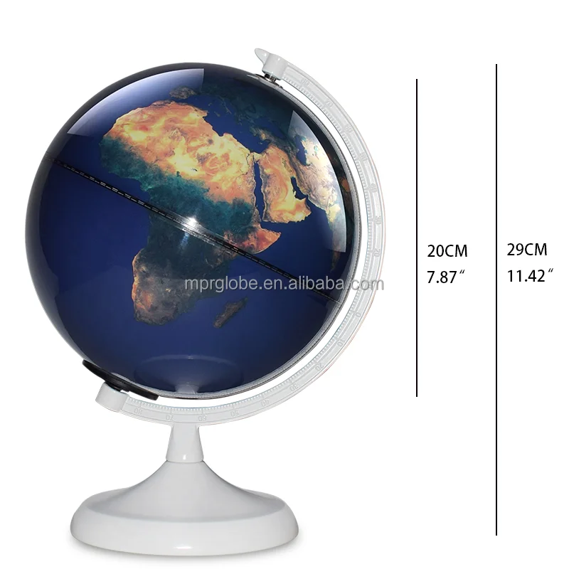8 inch View from Space Kids Learning Educational Home Decoration Globe Earth with Clouds Globe