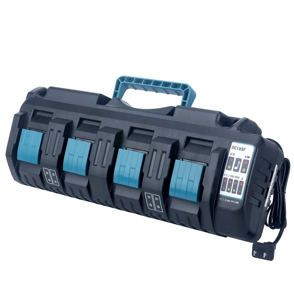 DC18SF charger For makita battery charger 14.4V 18V lithium ionpower tools  charger 4-port DC18RC DC18RF BL1850 BL1860 battery