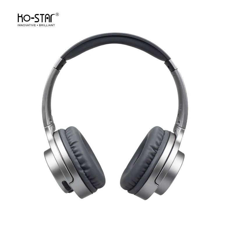 Bluetooth Over Ear Noise Cancelling Wireless Headphones, Stainless Steel, Type-C Charging