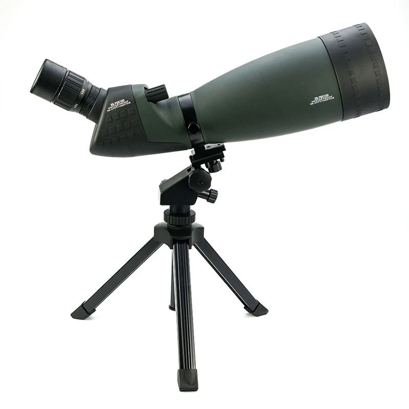 2022 High Quality Bak4 Prism 25-75 Spotting Scope 100mm with Tripod