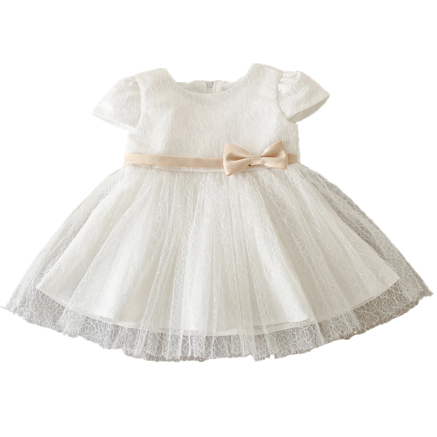 Fashion Baby Girls Dresses Beautiful Cute Bow Satin Beaded Princess Prom Birthday Floral Casual Lace Pageant