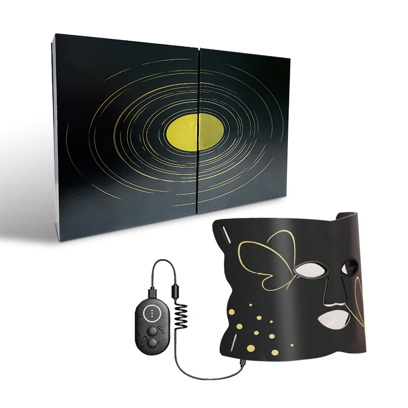 electrical red green orange yellow light therapy wrinkle reduction silicone female led light lamp therapy facial mask