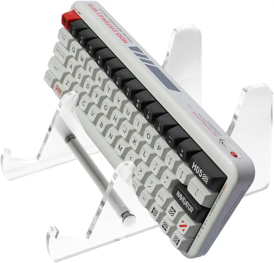 Acrylic Keyboard Display Holder Mechanical Computer Keyboard Stand for Desk Transparent 3 Tier Keyboard Holder for Computer