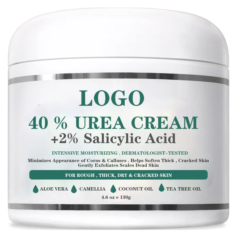 Private Label Urea 40% Plus 2% Salicylic Acid Foot Cream Deeply Moisturizes Softens Skin Removes Dead Skin Cracking Repair Cream