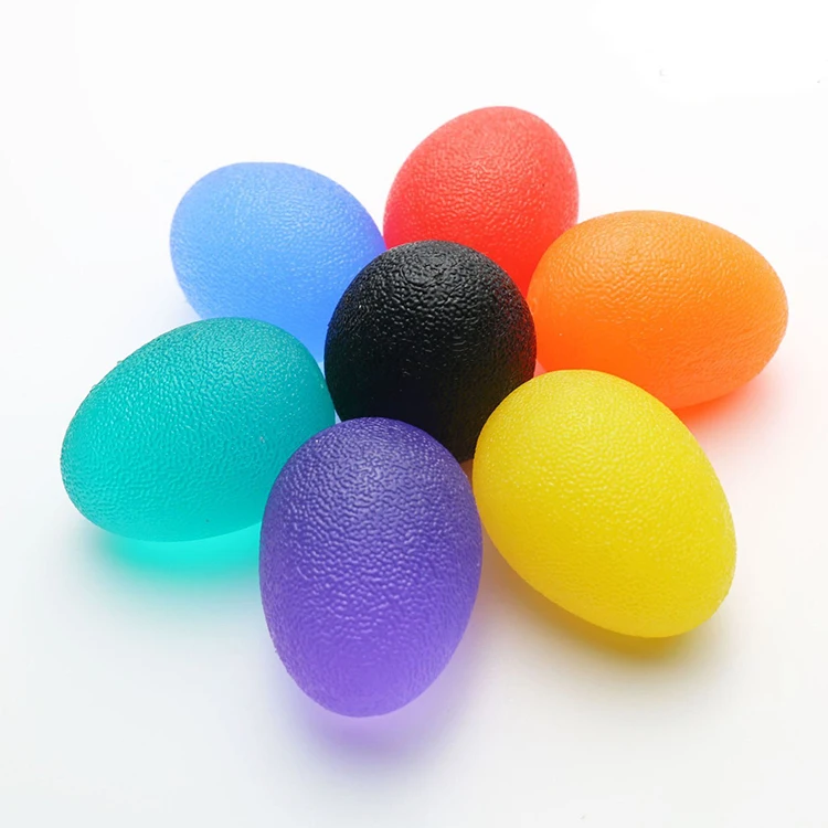 hot selling silicone 3 level egg shape hand therapy tension relief ball