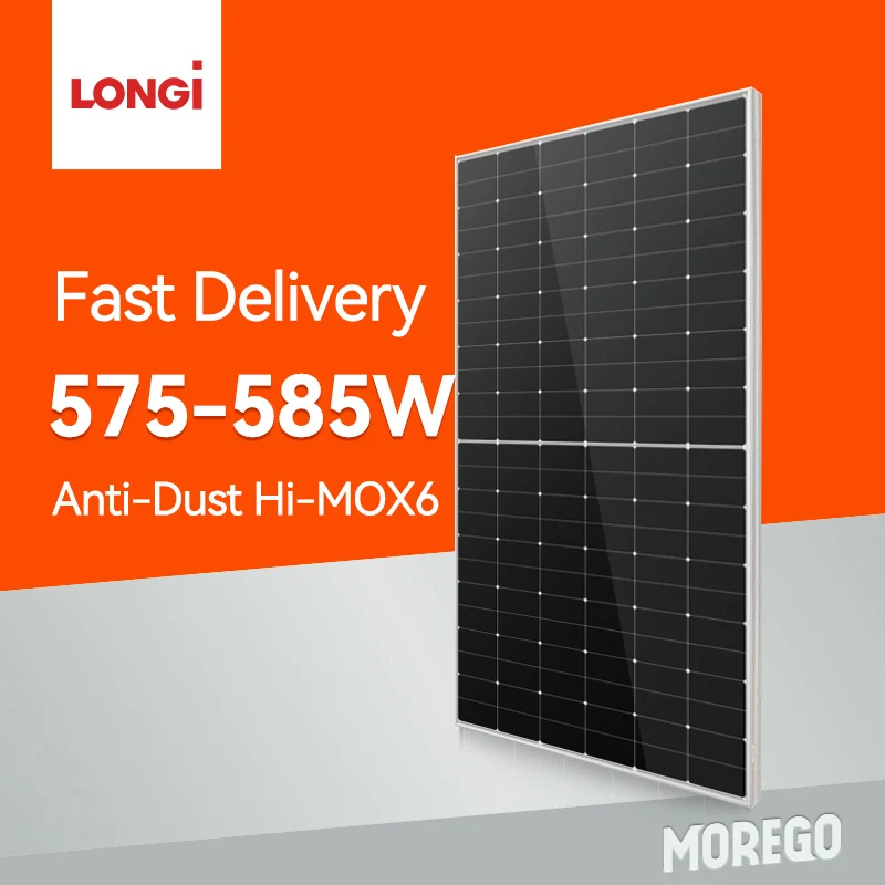 China Longi solar Hi-MO X6 anti-dust PV modules 575w 580w 585w 590w 570W 600w solar panels