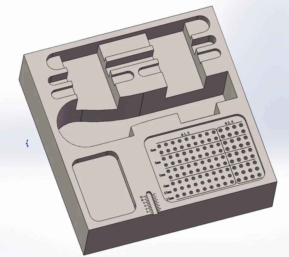 surgery instrument small medical orthopedic sterility ppsu square implant tool 0. 6 0.8 1.0mm  Maxillofacial  locking plate set