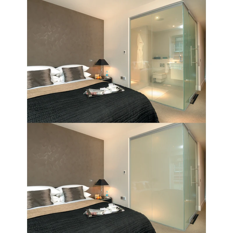 Self-adhesive Smart Pdlc Tinted Film Electric Smart Glass Tint Switchable Window