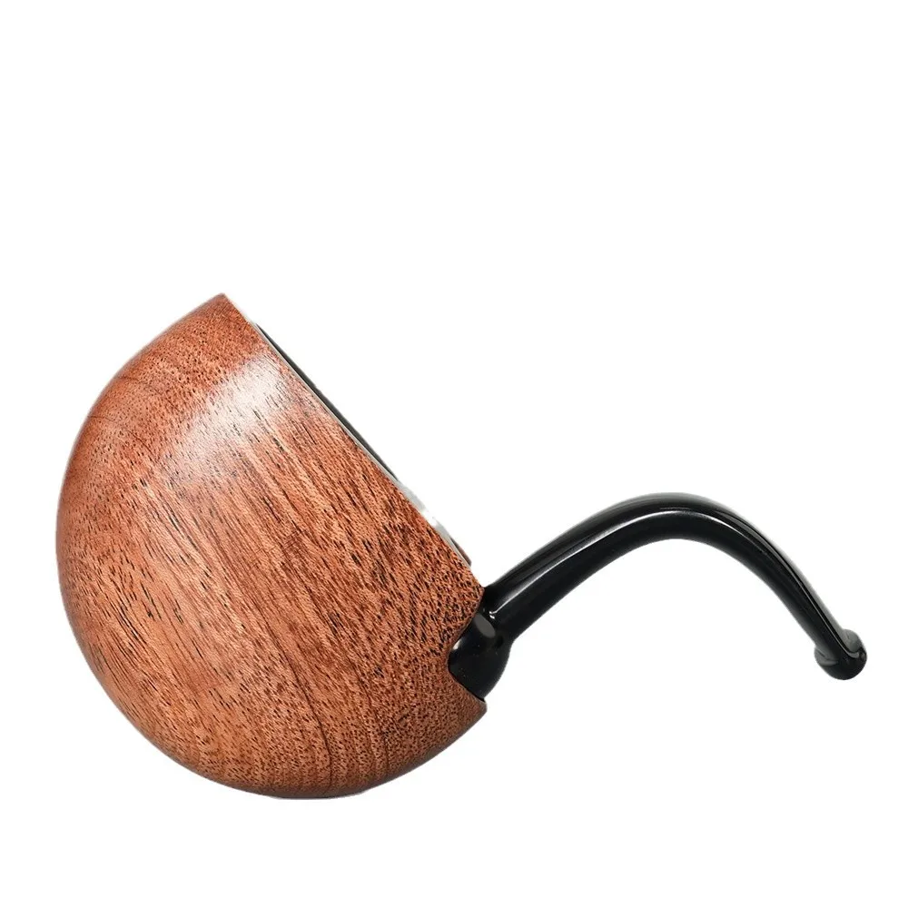 Rosewood solid wood Pipe Handmade vintage curved handle smoke tobacco pipe