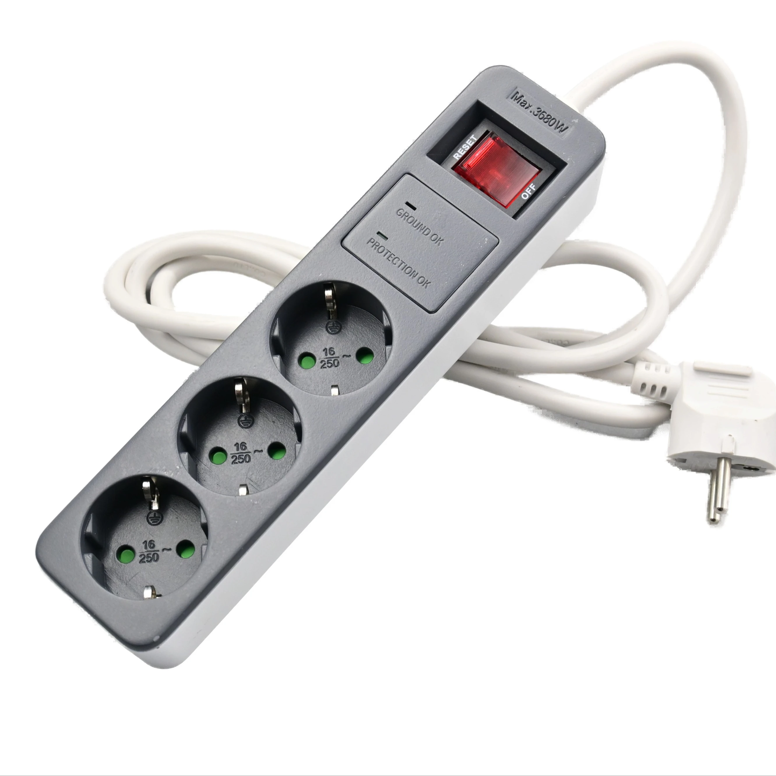 E-SUN Intuitive Interface Surge Protector Cable Electrical Power Strip Chint Wall Switch Socket Extension Manufacture In China