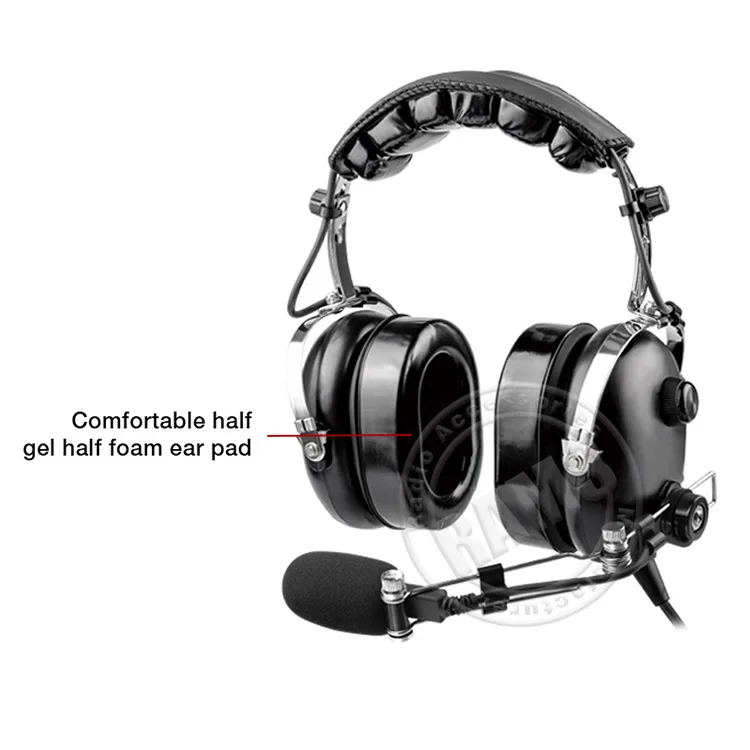 Factory price Active Noise Cancelling Aviation Headset ANR Headphones  for fixed wing Cessna 172 182 aviation headset
