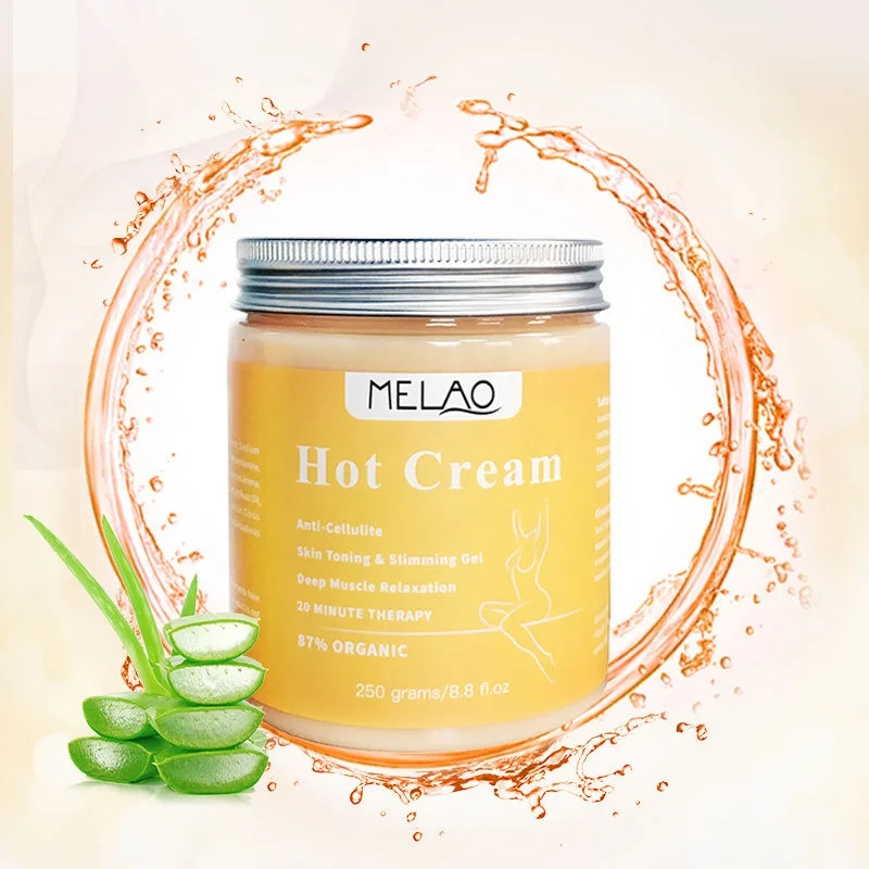 Melao Private Label Massage Weight Loss Anti Cellulite Fat Burn Hot Cream Slimming Oil