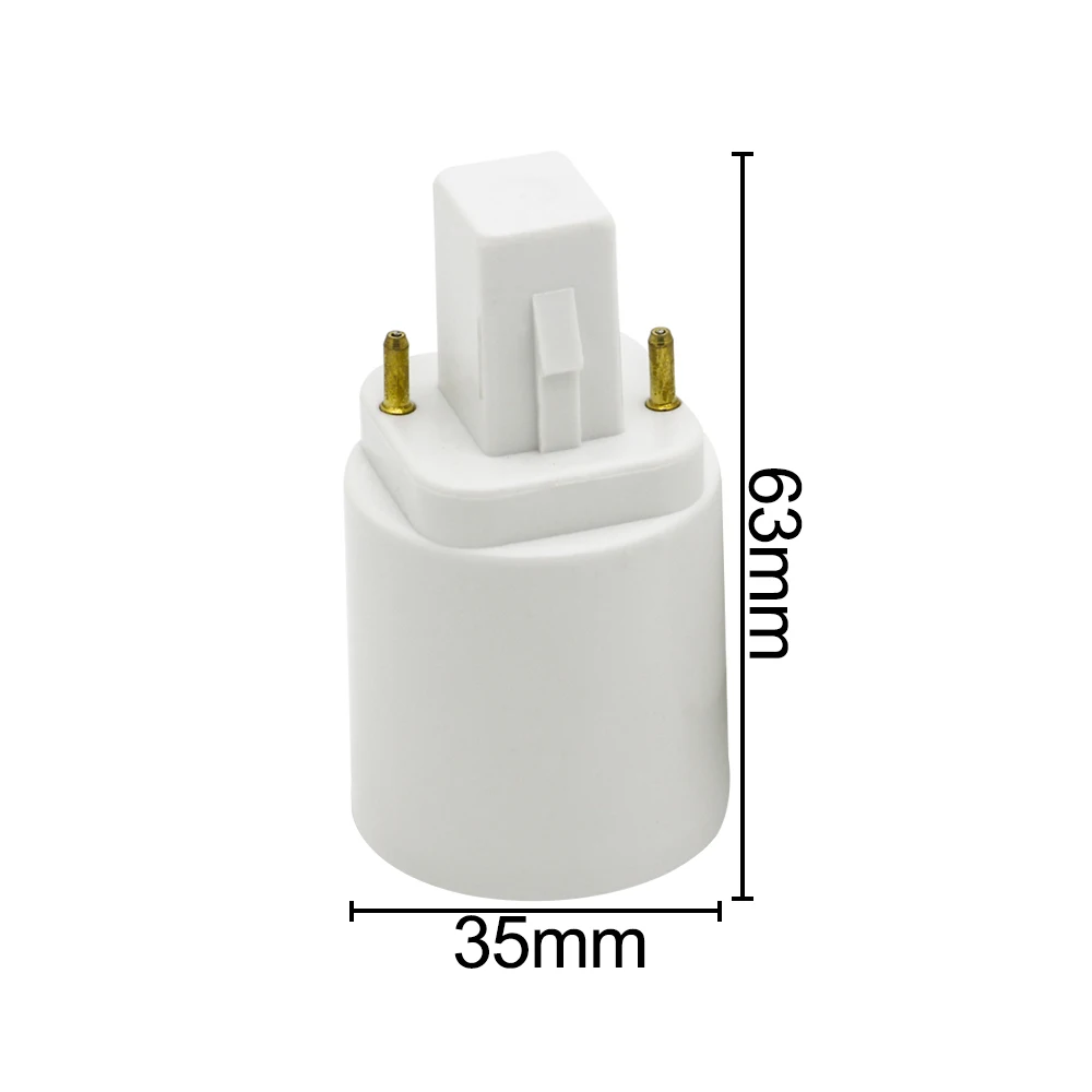 Hot Seller PBT Anti-Fire G24D Convert to E27 Socket G24 to E27 Adapter