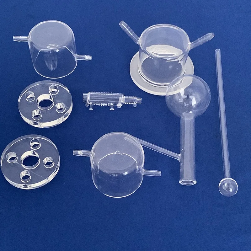 High temperature quartz glass bowl glass tube