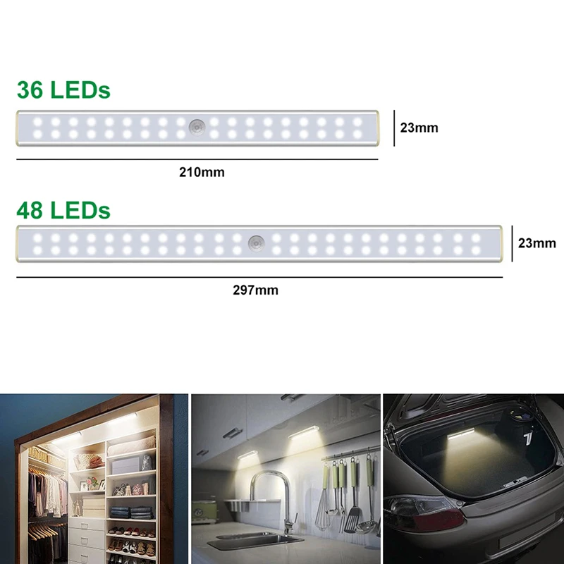 Night light for kids USB Rechargeable Wireless outdoor Motion Sensor Light 38 LED night Lights lamp