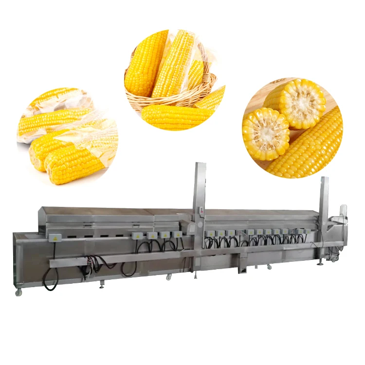 Waxy corn cooking cooling processing line corn kernels cooking machine large continuous cooking machine