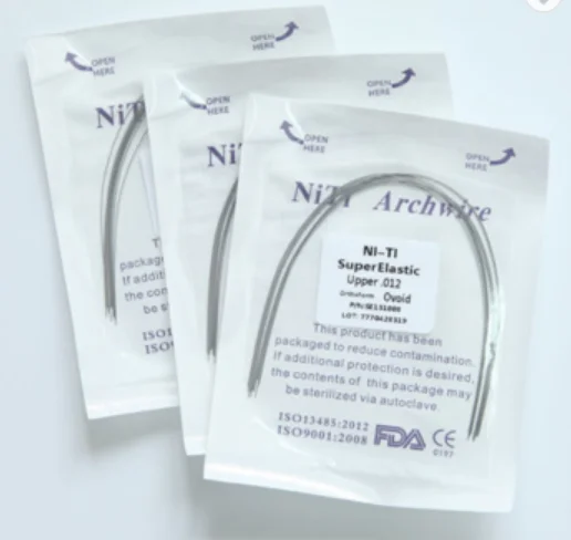 New product Orthodontic Dental Wires/ Super Elastic Ni ti /Rectangle/Round Upper Orthodontic Arch wires in 2023