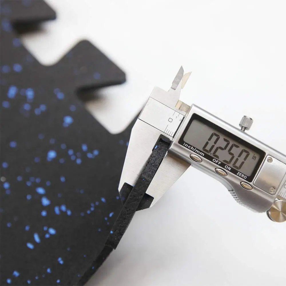 Anika Elastic Weight Lifting Gym Rubber Flooring Tiles Gym Rubber Floor Mat With EPDM Granules