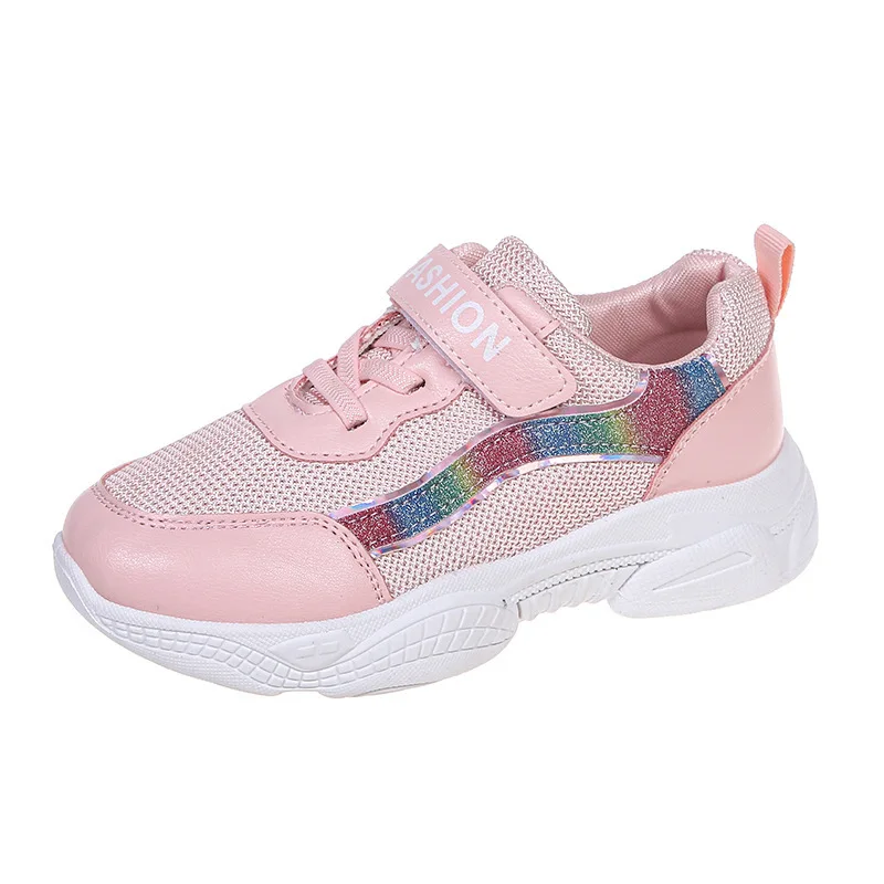 Fashion Children School Sneakers Casual Custom Trendy Wholesale Kids Shoes Lightweight Breathable Sport Running Shoes For Girls