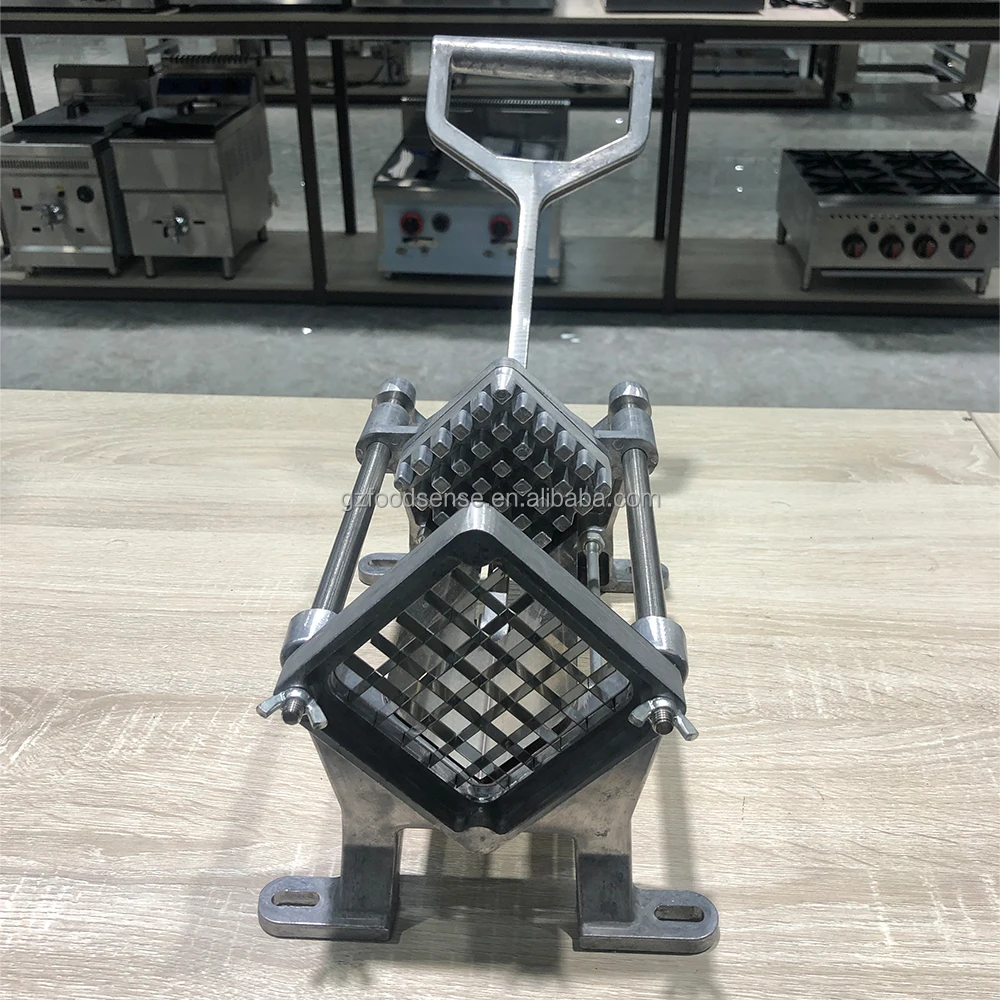 Hot Sale Mini Manual Potato Chipper Machine 3 Blades 8MM 10MM 12MM Vegetable & Fruit Cutter