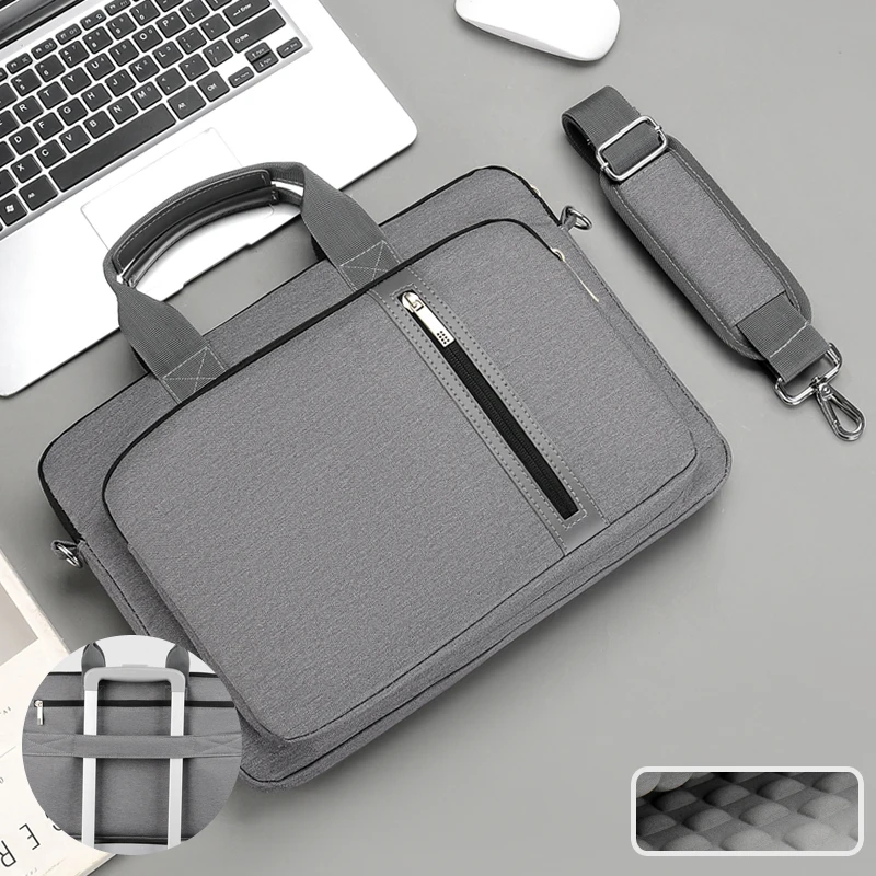 new portable business 13.3/15.6/17.3 inch One Shoulder bag custom men waterproof Laptop bag Briefcase