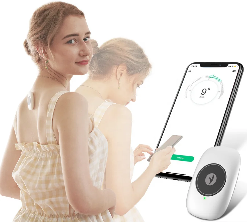 hot sale adjustable smart posture corrector posture trainer electric back support with APP Android or IOS